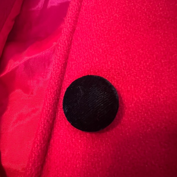 Vintage Appleseed Petite  Gorgeous Long  A-line Wool  Red Coat size 6 - Picture 8 of 14